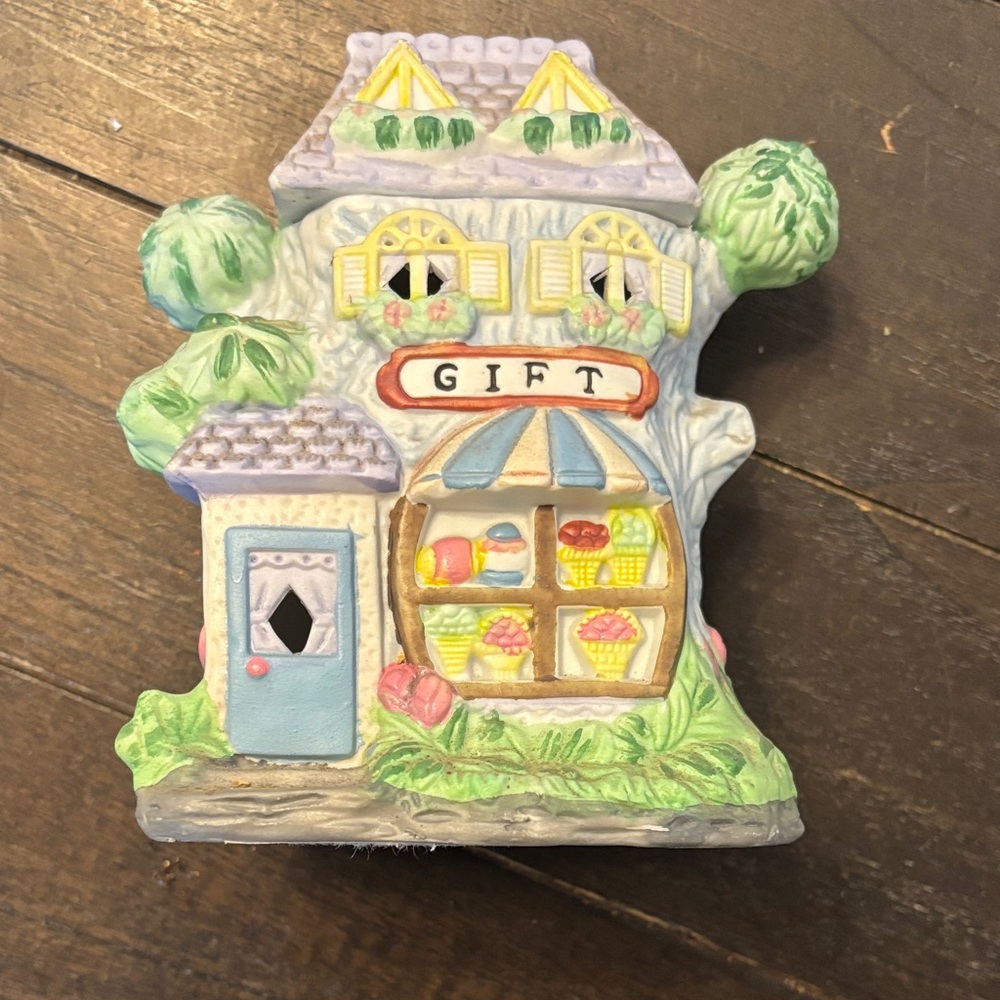 Charming Ceramic Gift Shop Figurine